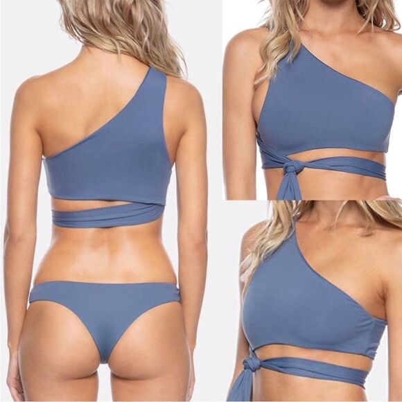 Free People x TAVIK Eve One-Shoulder Wrap Bikini Swimsuit - Picture 2 of 9